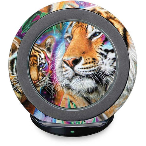 Daydream Galaxy Tigers by Sheena Pike Fast Charge Wireless Charging Stand Skin